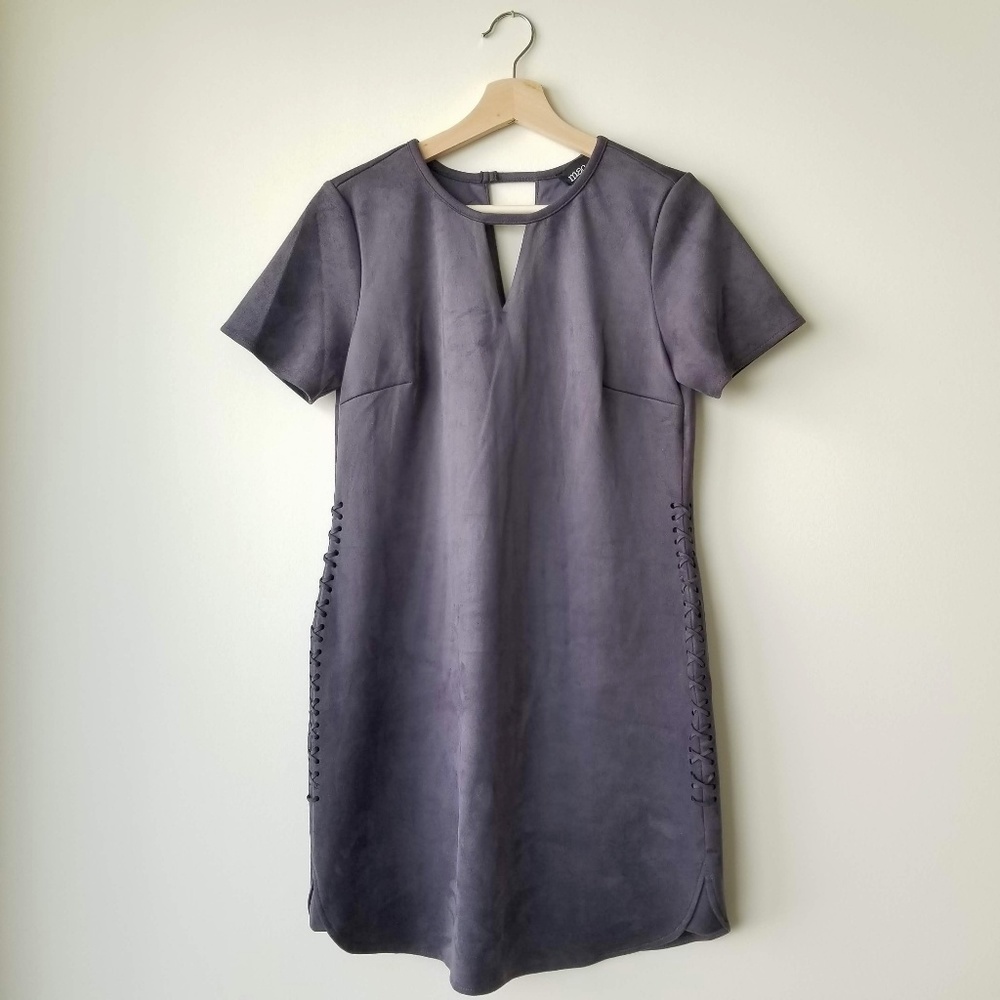 Mac & Me | SS Soft Choker Neck Tie Dress